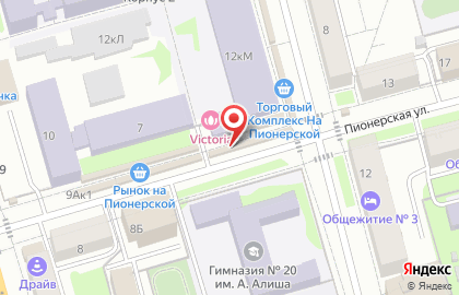 Пекарня Пекарь Шахин на Пионерской улице на карте