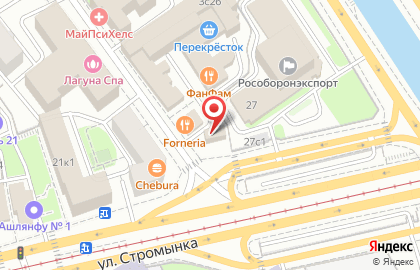Кондитерская Ирис на метро Преображенская площадь на карте