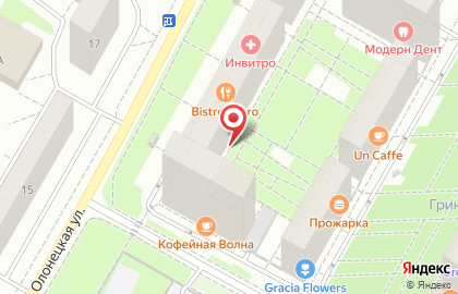 Универсал на Олонецкой улице на карте