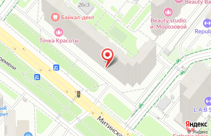 Продуктовый магазин Славяна на Митинской улице на карте