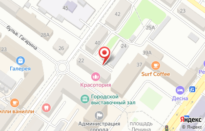 Магазин нижнего белья Milavitsa на бульваре Гагарина на карте