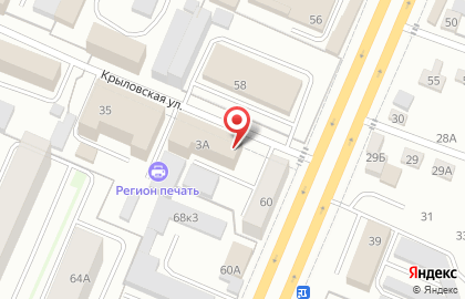 Строительная компания Комфорт-Строй на Крыловской улице на карте