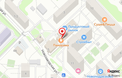 Супермаркет здорового питания ВкусВилл на Новозаводской улице в Химках на карте