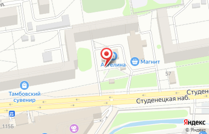 Магазин Красное & Белое в Тамбове на карте