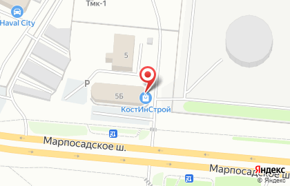 Магазин крепежных изделий Костинстрой на Марпосадском шоссе на карте