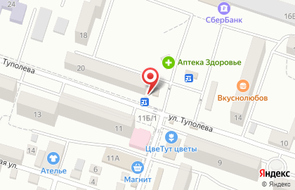 Киоск фастфудной продукции на улице Туполева на карте