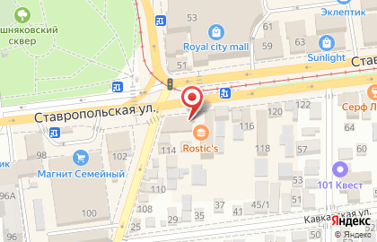 Магазин Смешные цены на ​Ставропольской, 110 на карте