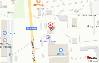 Зенит на Трактовой улице на карте
