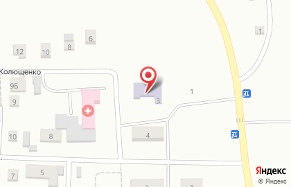 Детский сад №19 на улице Колющенко на карте