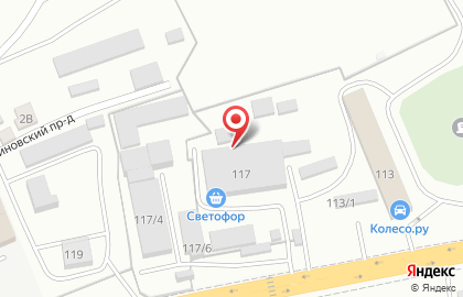 Центр автомобильных перевозок, ООО в Заводском районе на карте