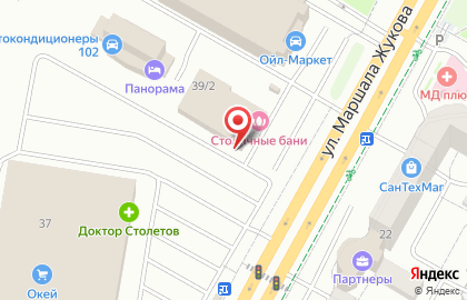 Шинный центр Колесо на улице Маршала Жукова на карте