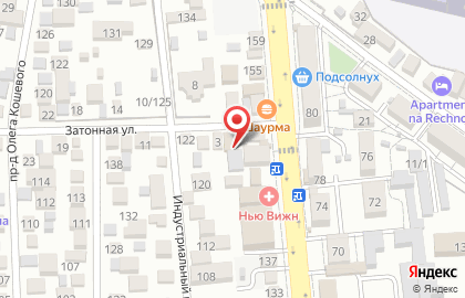 Автомойка на Затонной на карте