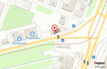 Киоск фастфудной продукции на проспекте Ленинского Комсомола на карте