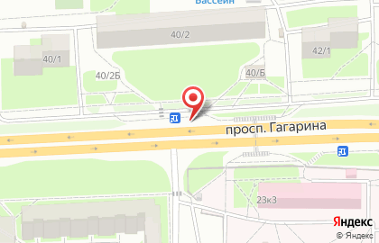 Киоск по продаже печатной продукции на проспекте Гагарина на карте