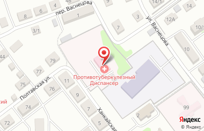 Противотуберкулезный диспансер во Владивостоке на карте