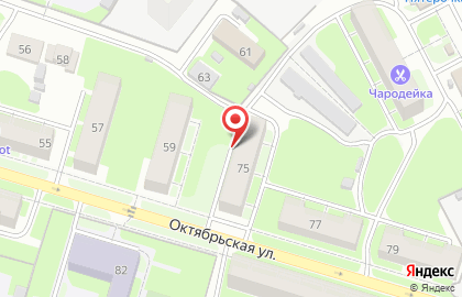 Темп на Октябрьской улице на карте