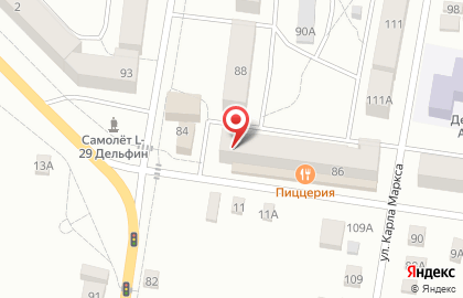 Магазин у дома Бристоль на улице 50 лет Октября на карте