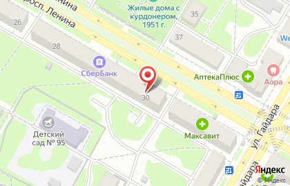 Салон товаров для офиса Офисная планета на проспекте Ленина на карте