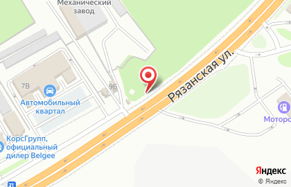 Шиномонтажная мастерская в Центральном районе на карте