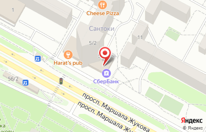 Салон штор и света Богема на проспекте Маршала Жукова на карте