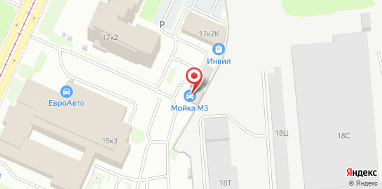 Мойка М3 Кондратьевский на карте