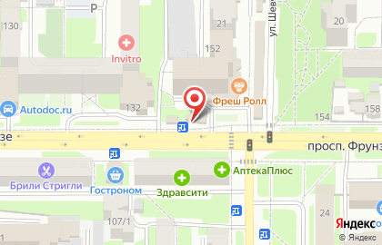 Пекарня Дом хлеба на проспекте Фрунзе на карте