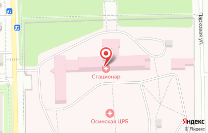 Осинская центральная районная больница на улице Мелентьева на карте