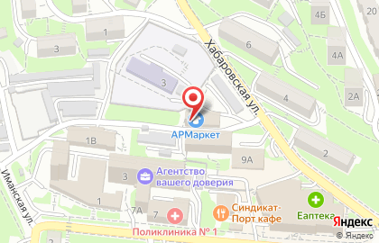 Агентство недвижимости Акцент в Фрунзенском районе на карте
