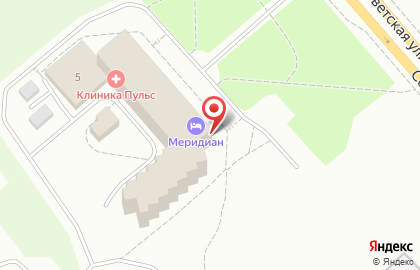 Гостиница Меридиан в Архангельске на карте