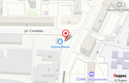 Продуктовый магазин Кив в Верх-Исетском районе на карте