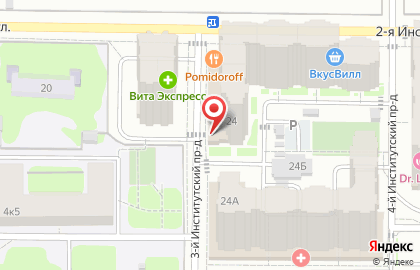 Гипермаркет Дикси в Москве на карте