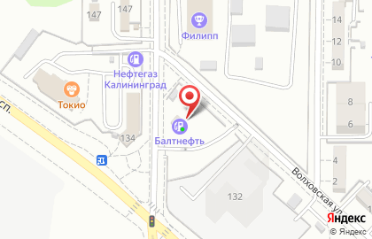 АЗС Балтнефть в Центральном районе на карте