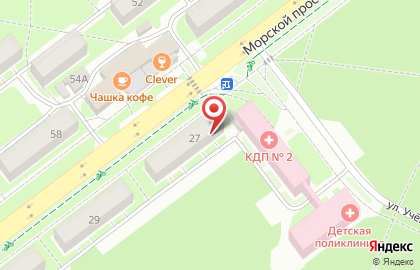 Магазин по продаже корейской косметики Varnasha на Морском проспекте на карте
