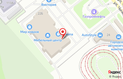 Мебельный салон Верно Кухни в Курчатовском районе на карте