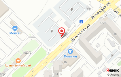 Автостоянка в Красноярске на карте