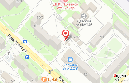 Киоск по продаже фруктов и овощей в Дзержинском районе на карте
