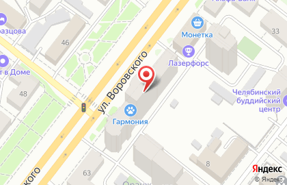 Клаустрофобия на улице Воровского на карте