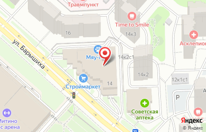 Школа кавказских танцев Джигит.ру на улице Барышиха на карте
