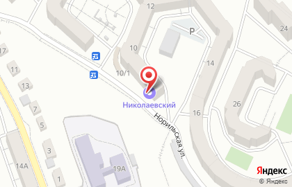 Универсам Николаевский на Норильской улице на карте