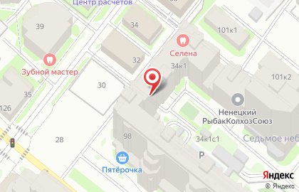 Агентство недвижимости Квадратные метры на Поморской улице на карте