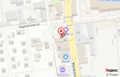 Автомойка на Железке на карте