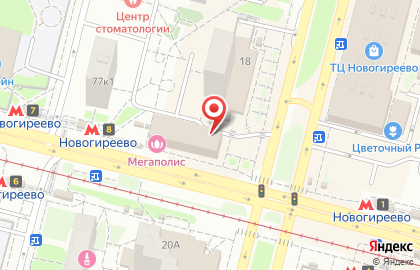 Новогиреево- Сервис в Новогиреево на карте