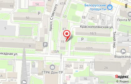 Донская Аптека+ на 1-ой Баррикадной улице на карте