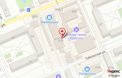 Магазин Курочка Ряба в Ленинском районе на карте