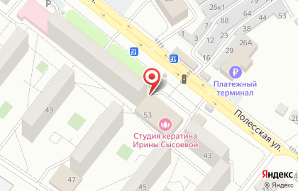 Магазин товаров для животных Зоо Маркет на Полесской улице на карте