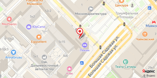 Стриптиз-клуб Эгоист в гостинице Пекин на карте