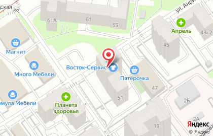 Магазин спецодежды Пермь-Восток-Сервис в Мотовилихинском районе на карте