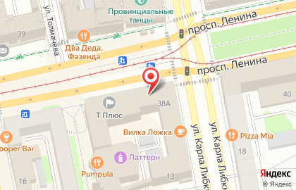 Терминал СберБанк на площади 1905 года на карте