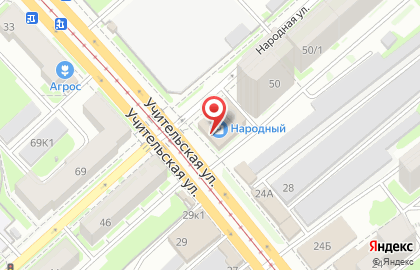 Супермаркет Ярче! в Калининском районе на карте