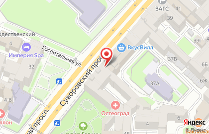 Часовая мастерская Сервис Времени на Суворовском проспекте на карте
